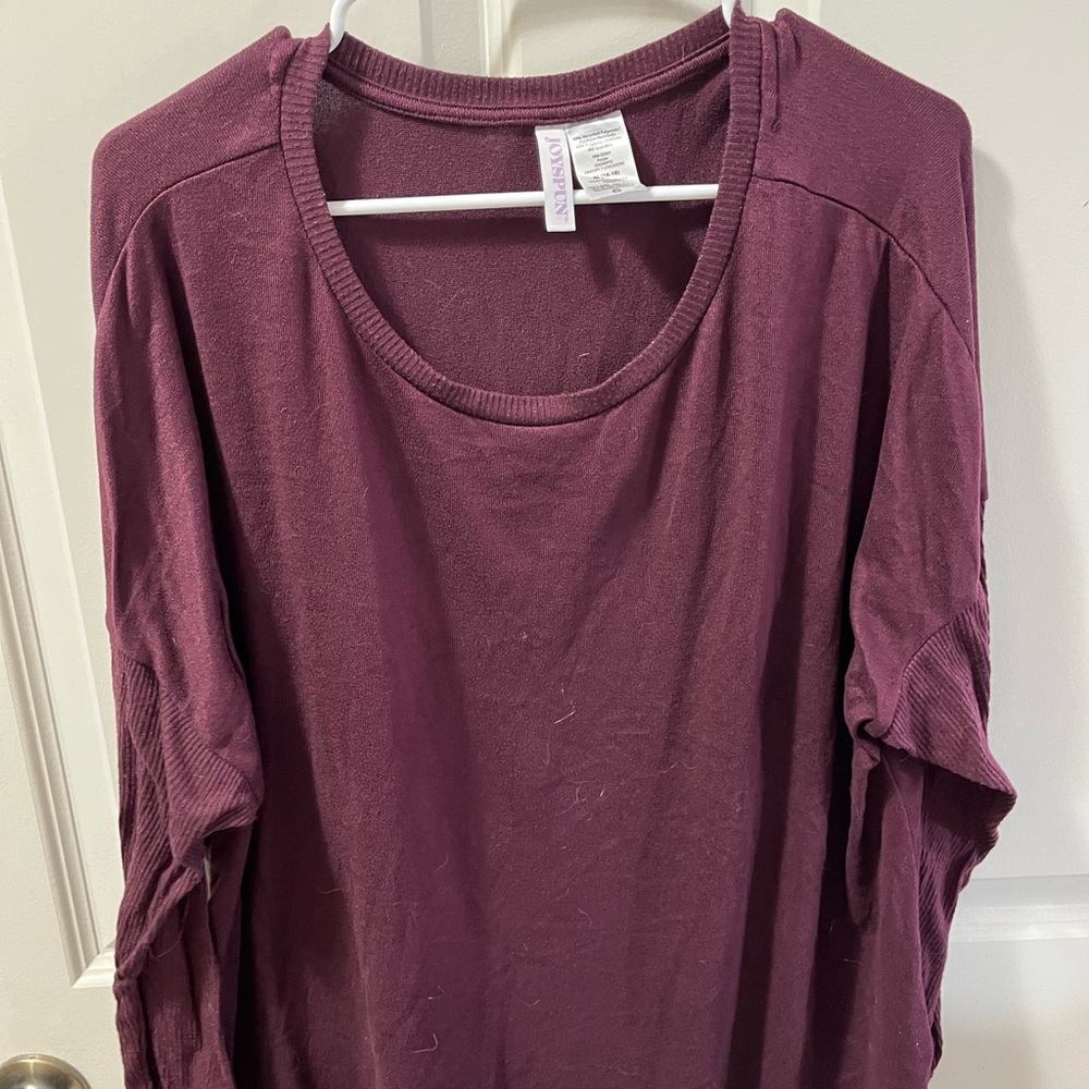 Purple Long Sleeve Top